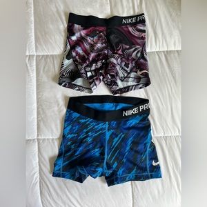 Small woman’s Nike dry fit compression shorts